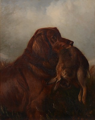 Lot 301 - Colin Graeme Roe - Red Setter with hare