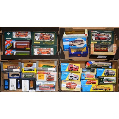 Lot 1220 - Four trays of modern die-cast model vehicles, including Corgi.