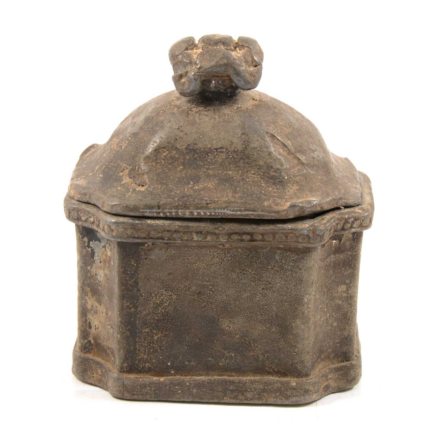 Lot 108 - Metal tobacco jar.