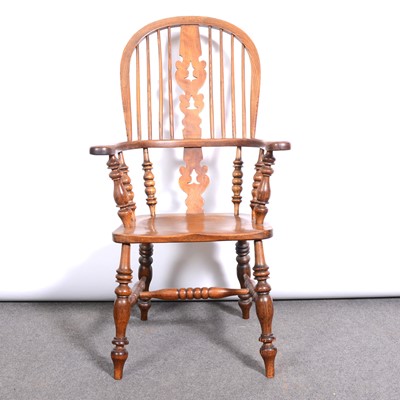 Lot 457 - Victorian elm and ash Windsor chair