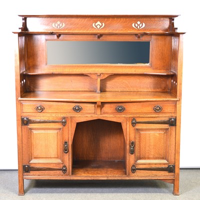 Lot 14 - English Arts & Crafts oak sideboard, by Shapland & Petter.