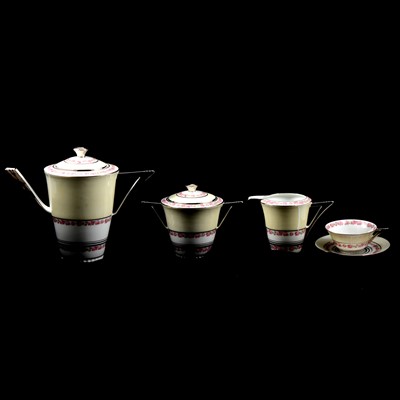 Lot 34 - Limoges Art Deco teaset