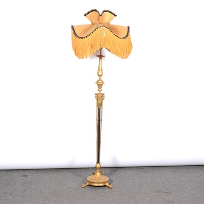 Lot 353 - Italian gilt metal standard lamp