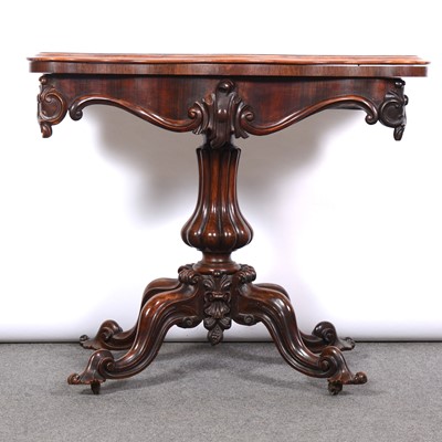 Lot 341 - William IV rosewood tea table