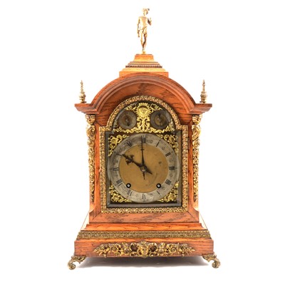 Lot 300 - Victorian oak bracket clock