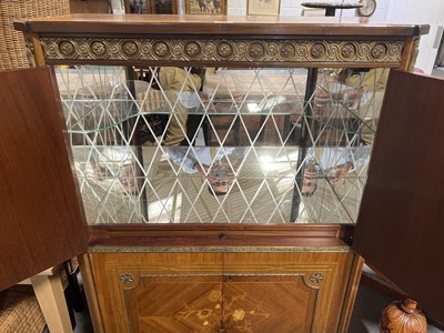 Lot 89 - Continental kingwood and inlaid cocktail cabinet, circa 1930
