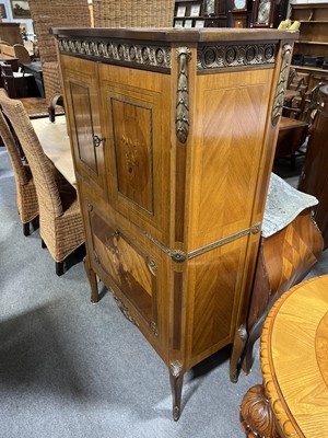 Lot 89 - Continental kingwood and inlaid cocktail cabinet, circa 1930