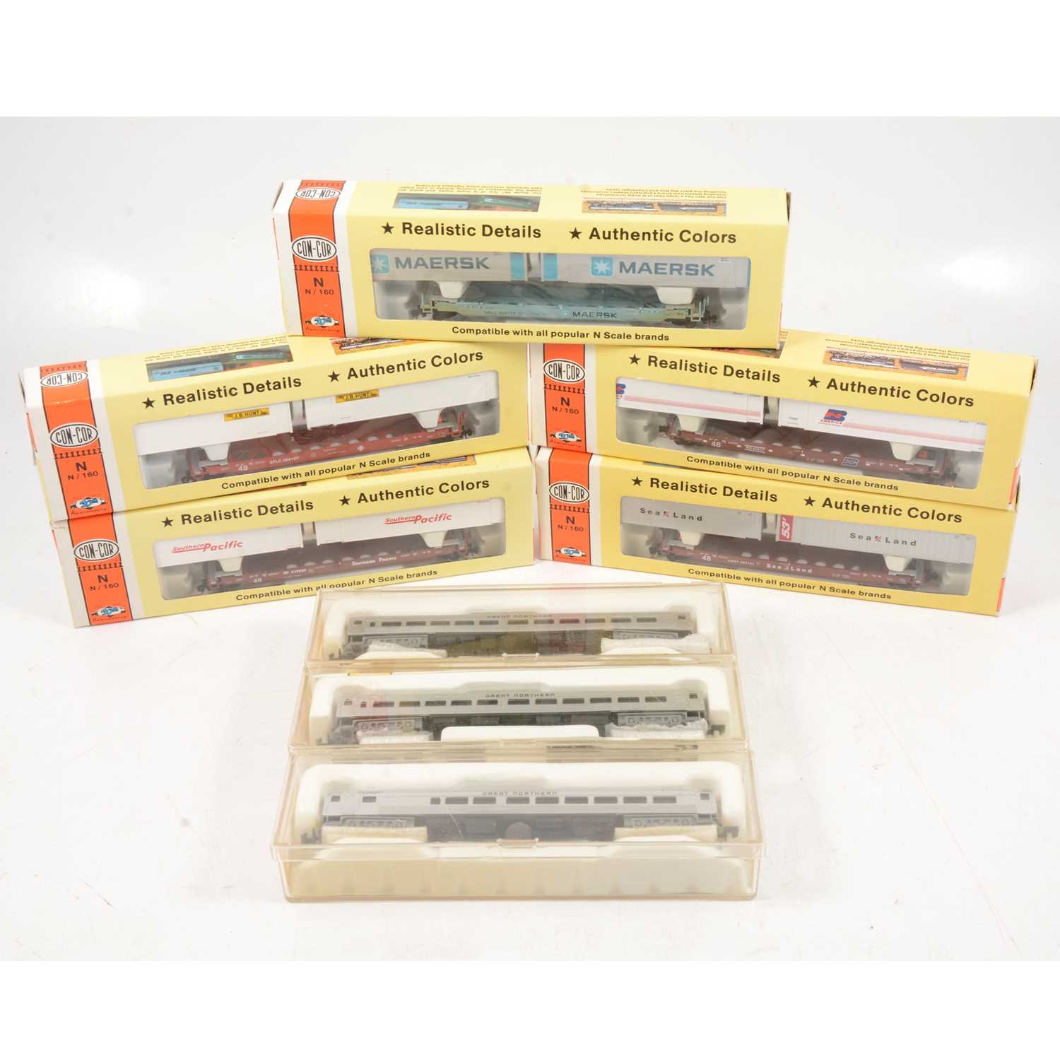 N scale Con-Cor Pennsylvana PA-1 A-Unt & Lma Passenger & Combne N scale Con-Cor Pennsylvana PA-1 A-Unt & Lma Passenger & Combne