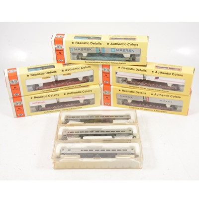 Lot 586 - Con-Cor N gauge model railways, including RDC-1 Great Northern powered car etc