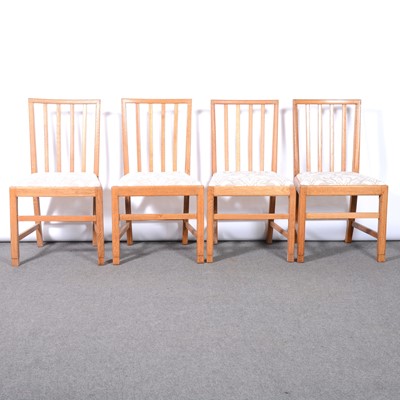 Lot 449 - Edward Barnsley, attributed, set of six chairs and an extending Cotswold School dining table