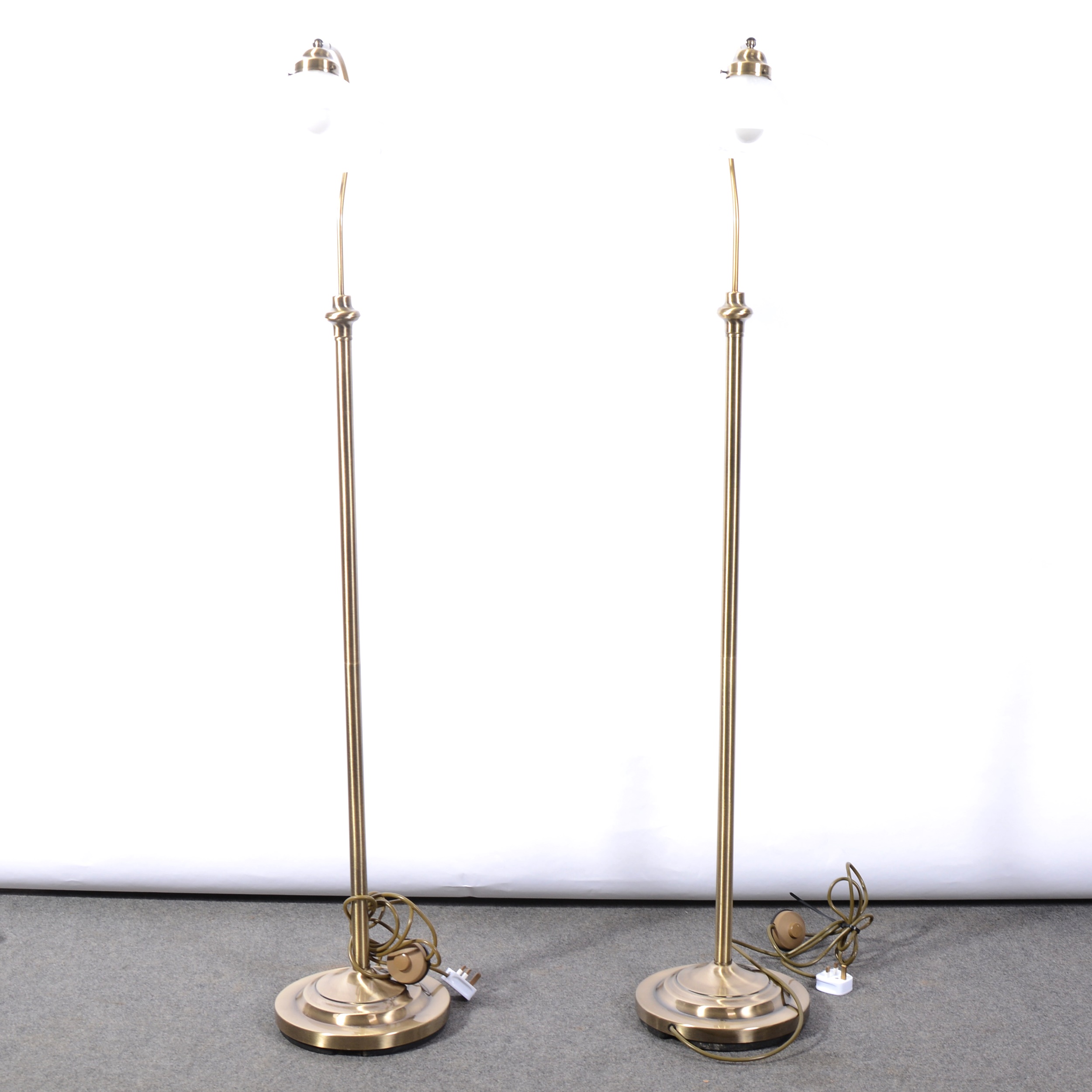 Lot 47 Pair of modern standard lamps