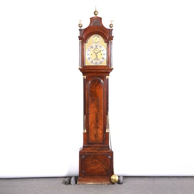 Lot 375 - Mahogany longcase clock, William Dick, Warminster