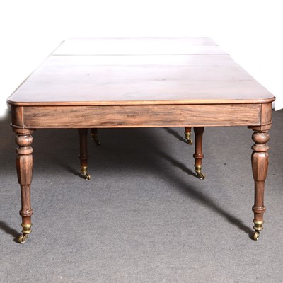 Lot 372 - Victorian stained mahogany dining table