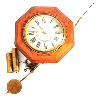 Lot 131 - American wall clock