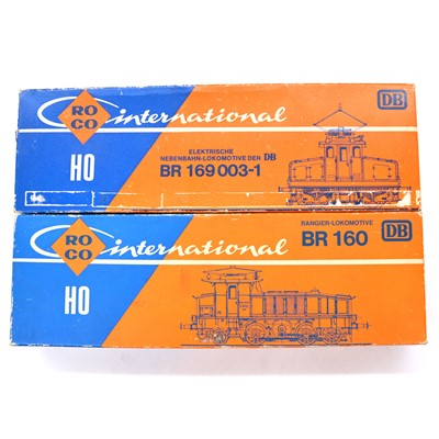 Lot 114 - Two Roco HO gauge model railway locomotives  4129A DB BR160 and 4128B BR169 003-1