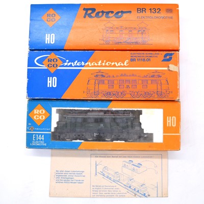 Lot 522 - Three Roco HO gauge model railway locomotives including ref 4131 DB E144 etc