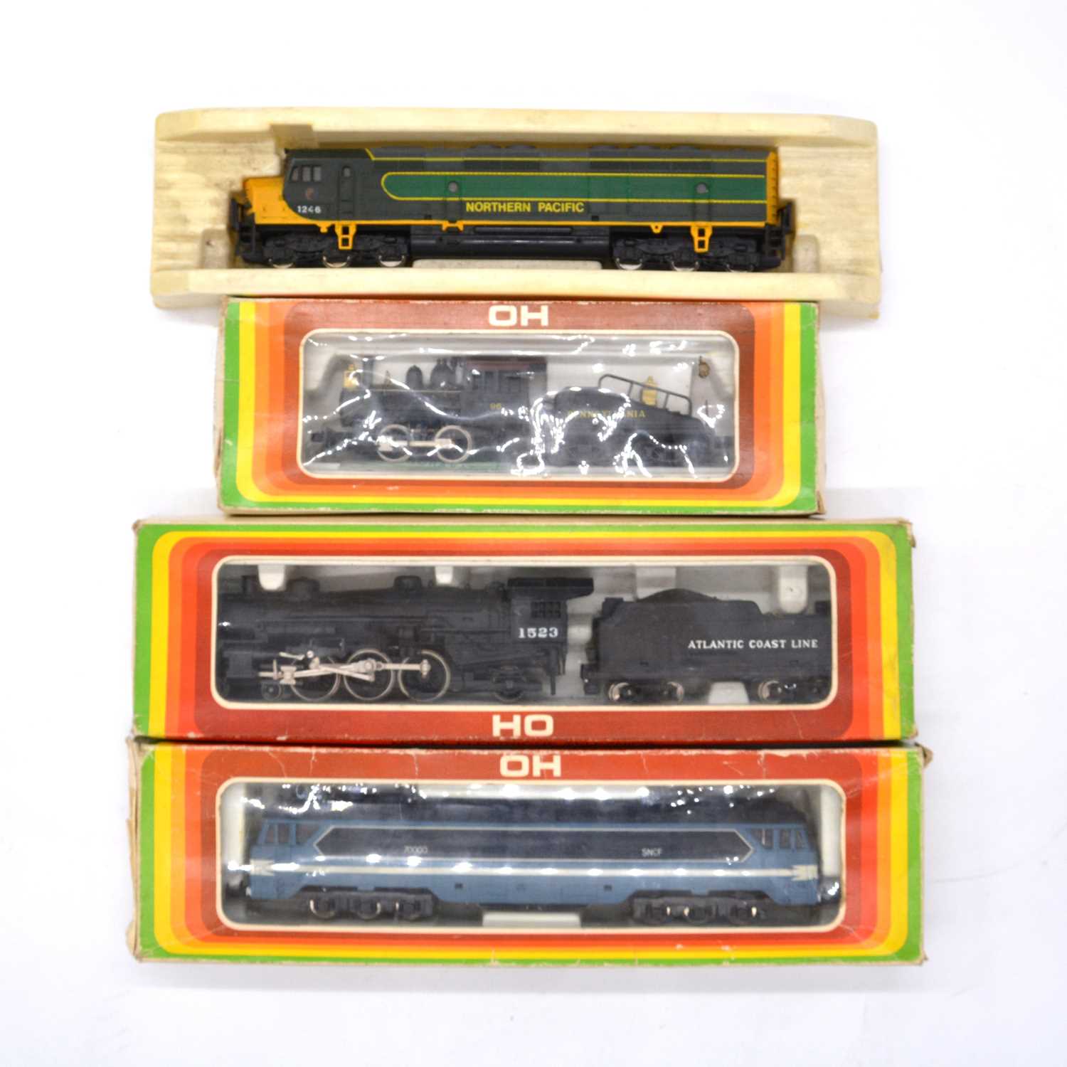 Lot 368 - Four RSO HO model railway locomotives including SNCF 7000 etc