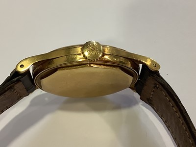 Lot 309 - Patek Philippe - a gentleman's yellow metal wristwatch.