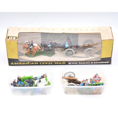 Lot 1061 - Britains Toys ref 7564 American Civil war set and loose figures