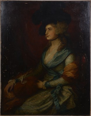 Lot 308 - After Thomas Gainsborough, Mrs Siddons