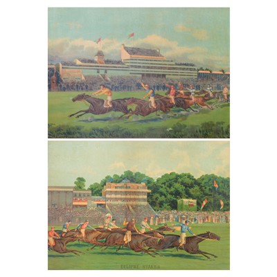 Lot 34 - Pair of Derby racing prints