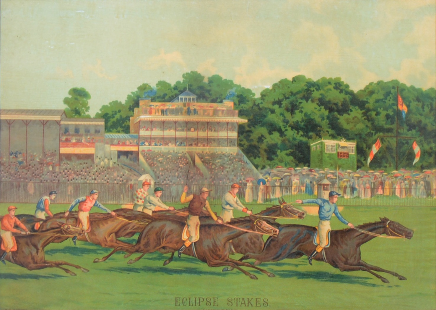 Lot 34 Pair of Derby racing prints