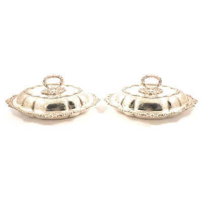 Lot 234 - A pair of Victorian silver entree dishes, Martin Hall & Co