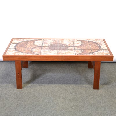 Lot 75 - Tile-top coffee table, by Trioh / OX Art