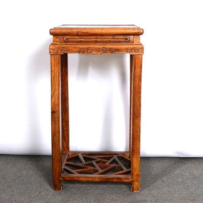 Lot 40 - Chinese hardwood side table