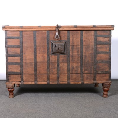 Lot 183 - Large Indian travel/storage chest