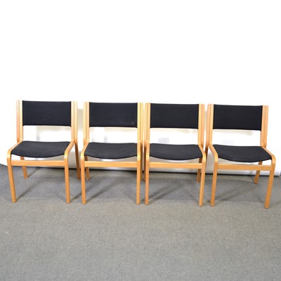 Lot 402 - Rud Thygesen and Johnny Sorensen for Magnus Olesen, a circular table with six associated chairs