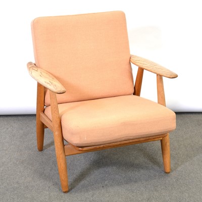 Lot 50 - Mid-Century Danish lounge chair, designed by Hans Wegner for Getama