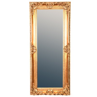 Lot 5 - Large modern gilt framed mirror