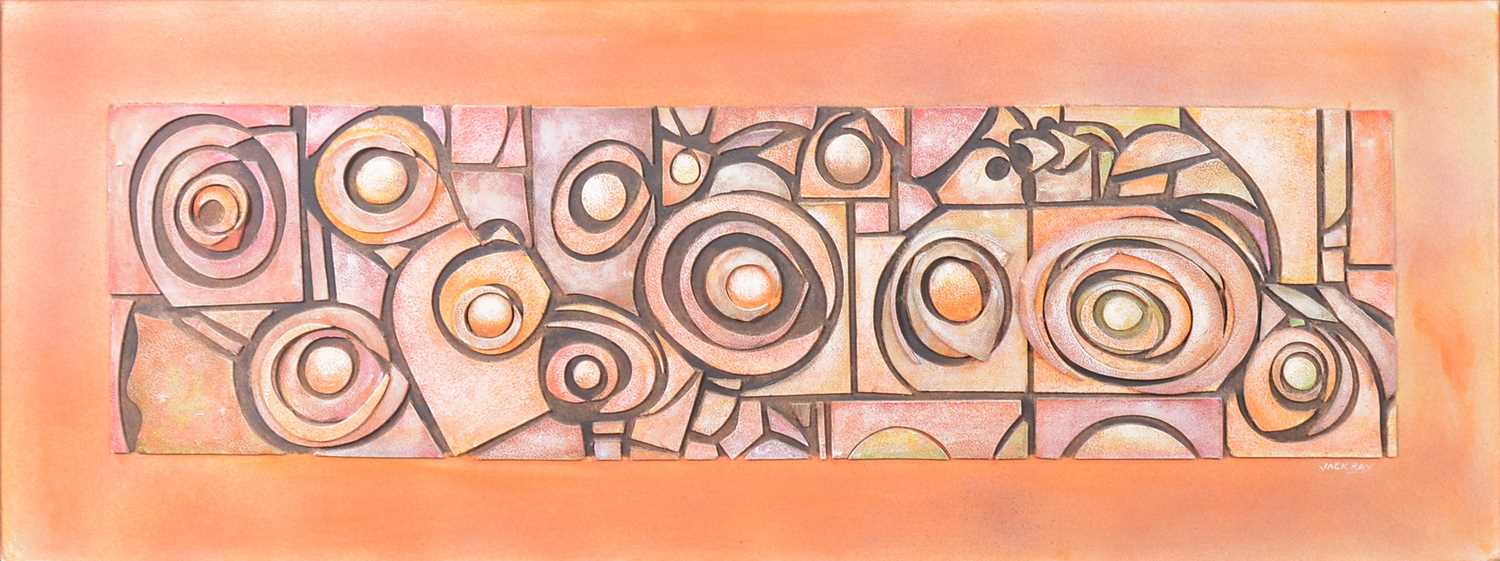 Lot 84 - Jack Ray,  two 1970s relief artwork panels