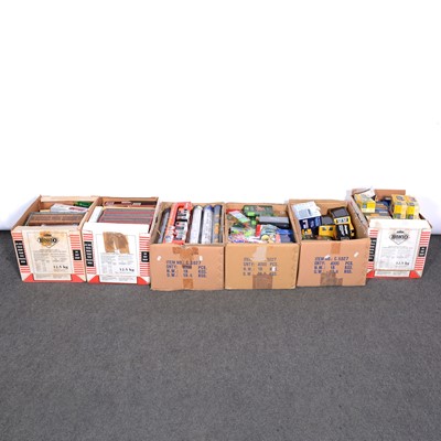 Lot 215A - Six boxes of mixed model vehicles and cars; including makers Vanguards etc