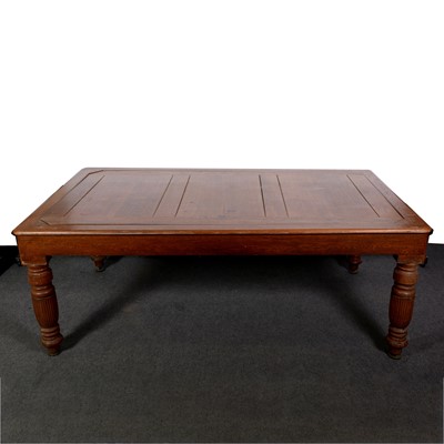 Lot 478 - Oak snooker dining table, by George Edwards, London