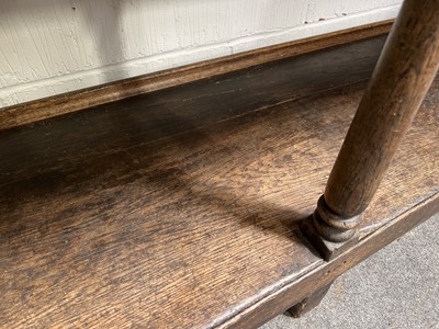 Lot 466 - A joined oak dresser, circa 1800