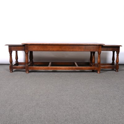 Lot 454 - A joined oak coffee table