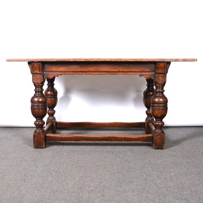 Lot 403 - A joined oak table, early 20th century