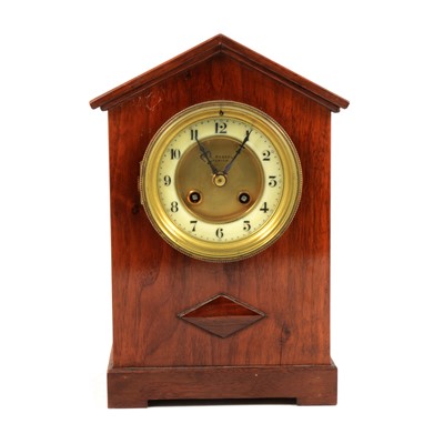 Lot 209 - A mahogany cased mantel clock, J A Haskell,...