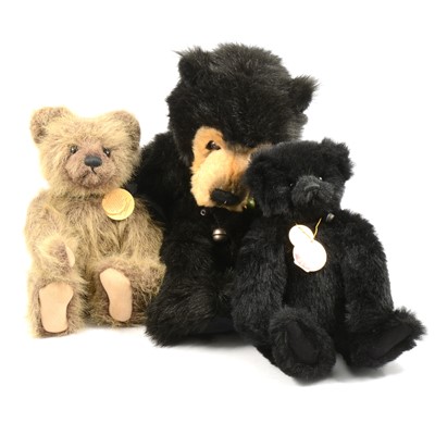 Lot 101 - Charlie bears, three including Nathan; Jasper; Seth, all with tags.