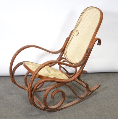 Lot 95 - Thonet style rocking chair