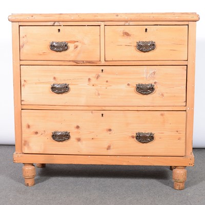 Lot 419 - Stripped pine chest of drawers