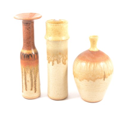 Lot 82 - Chris Aston, Elkesley Pottery, a large studio vase, and others