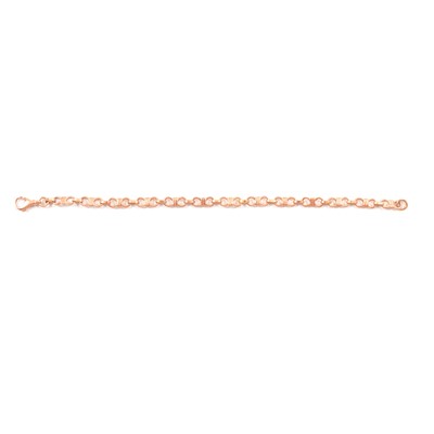 Lot 185 - A 9 carat rose gold bracelet by Cathy Stephens.