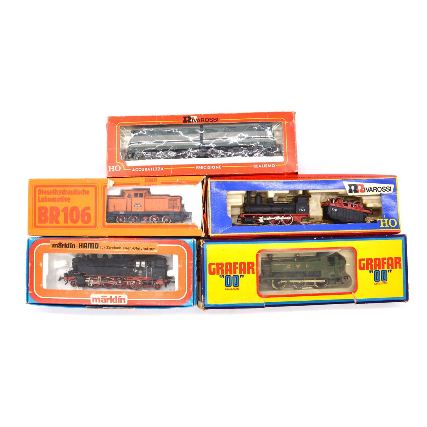 Lot 396 Five HO Gauge Model Railway Locomotives lot-396-five-ho-gauge-model-railway-locomotives