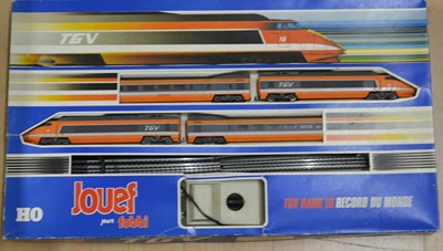 Lot 297 - Jouef HO gauge model railway set, ref 7320 TGV Rame 16