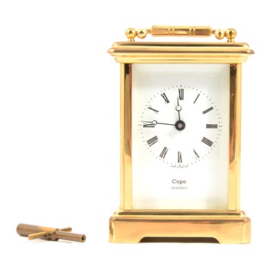 Lot 212 - Carriage clock.