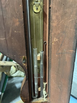 Lot 78 - Victorian mahogany banjo barometer, signed P Cattaneo