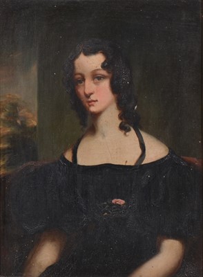 Lot 322 - English School, half length portrait of a lady